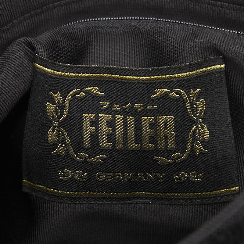 Feiler ロゴ コーデュロイ トートバッグ