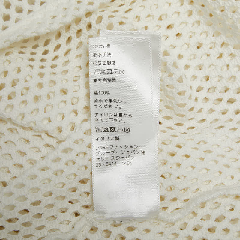 セリーヌ ロゴ メッシュ コットン Tシャツ