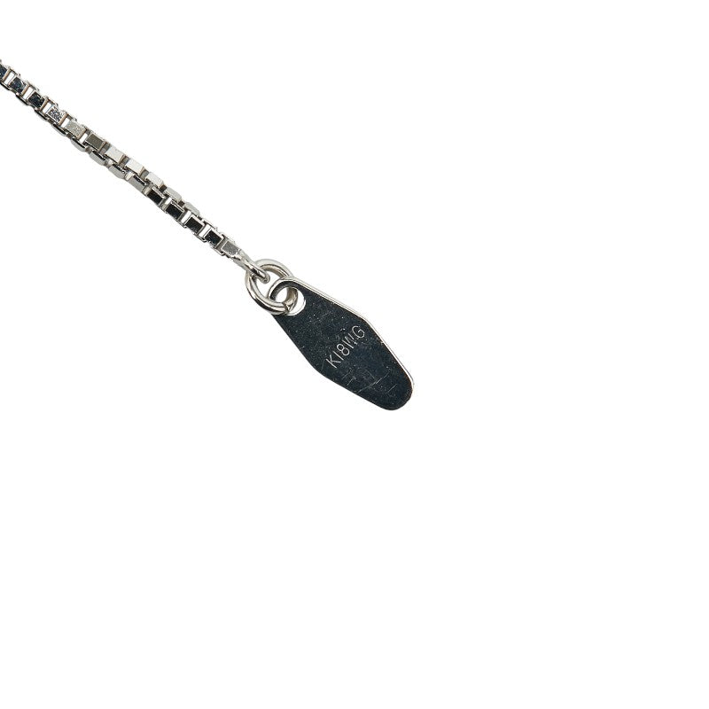 Tasaki K18WG マベ パール ダイヤモンド ペンダント ネックレス
