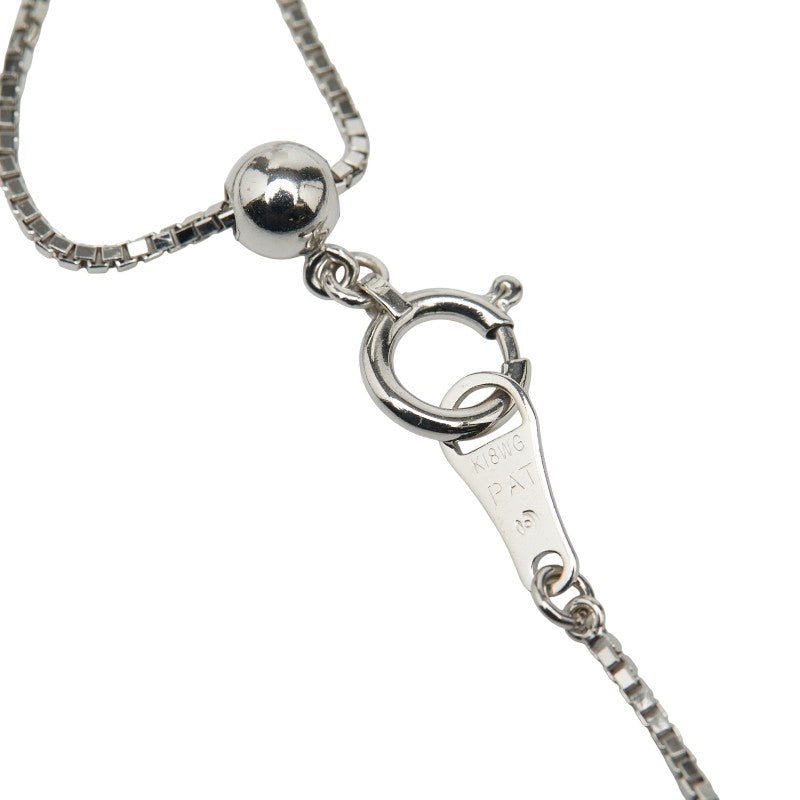 Tasaki K18WG マベ パール ダイヤモンド ペンダント ネックレス