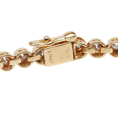 Au750 ダイヤモンド テニス チェーン ブレスレット