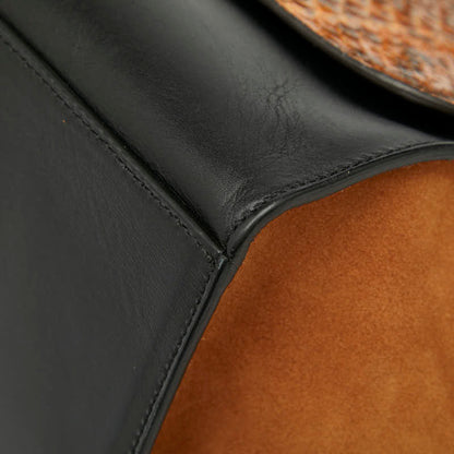 セリーヌ トラペーズ レザー パイソン スエード 2WAY バッグ