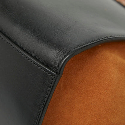 セリーヌ トラペーズ レザー パイソン スエード 2WAY バッグ