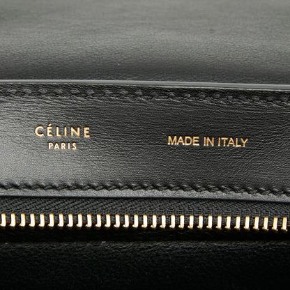 セリーヌ トラペーズ レザー パイソン スエード 2WAY バッグ