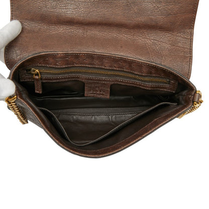 グッチ 251820 オーストリッチ チェーン ショルダー バッグ