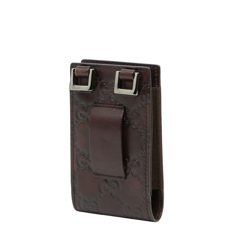 グッチ シグネチャー レザー フォン ホルダー