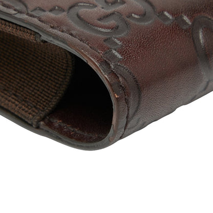 グッチ シグネチャー レザー フォン ホルダー