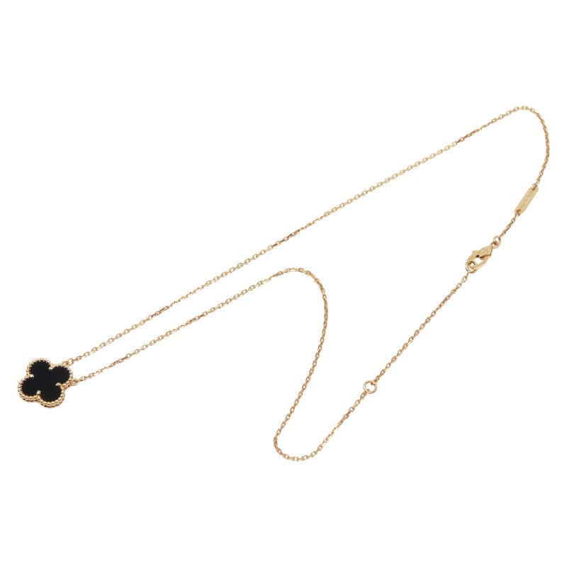 ヴァン クリーフ & アーペル ヴィンテージ アルハンブラ K18YG オニキス ネックレス