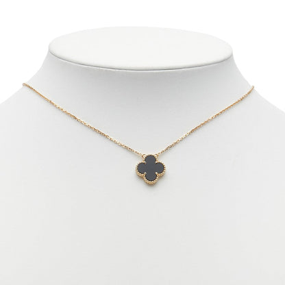 ヴァン クリーフ & アーペル ヴィンテージ アルハンブラ K18YG オニキス ネックレス