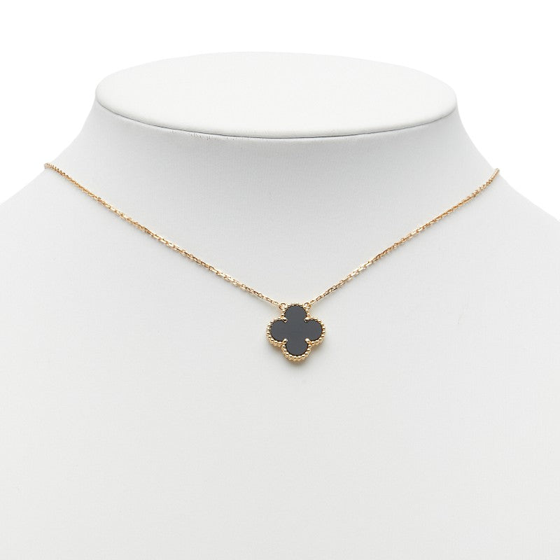 ヴァン クリーフ & アーペル ヴィンテージ アルハンブラ K18YG オニキス ネックレス