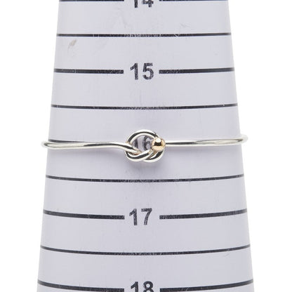 ティファニー & Co. ラブ ノット SV925 Au750 バングル