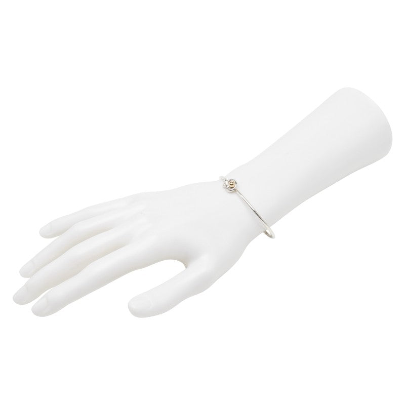 ティファニー & Co. ラブ ノット SV925 Au750 バングル