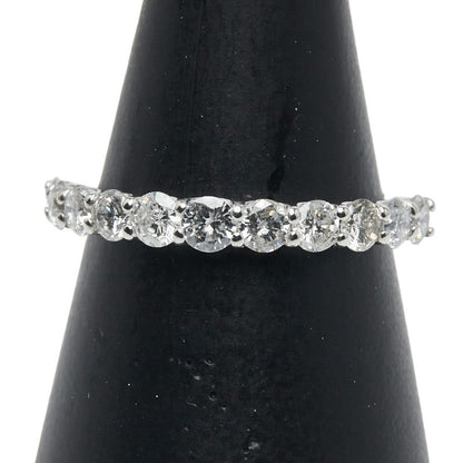 Pt900 プラチナ ダイヤモンド ハーフ エタニティ リング