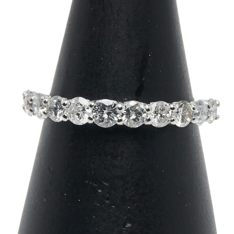 Pt900 プラチナ ダイヤモンド ハーフ エタニティ リング