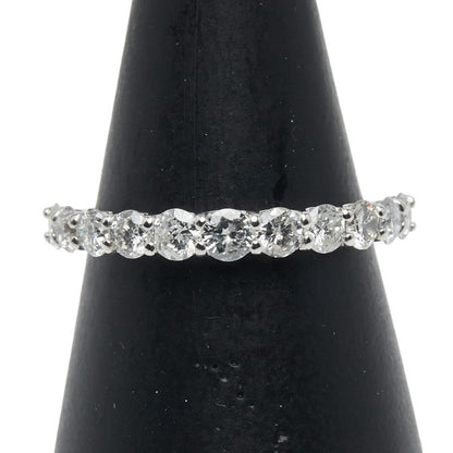 Pt900 プラチナ ダイヤモンド ハーフ エタニティ リング