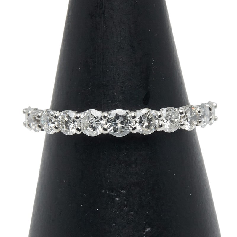 Pt900 プラチナ ダイヤモンド ハーフ エタニティ リング