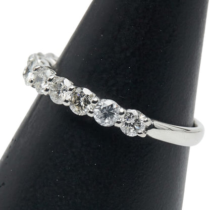 Pt900 プラチナ ダイヤモンド ハーフ エタニティ リング