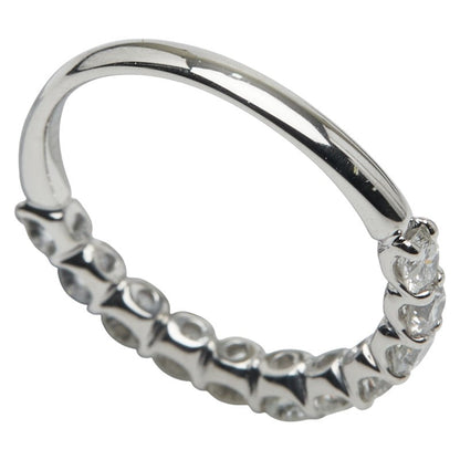 Pt900 プラチナ ダイヤモンド ハーフ エタニティ リング