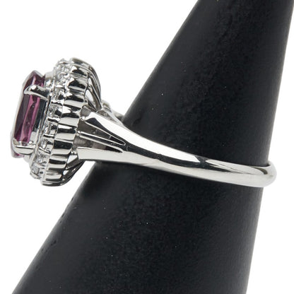 Pt900 プラチナ ルビー ダイヤモンド リング