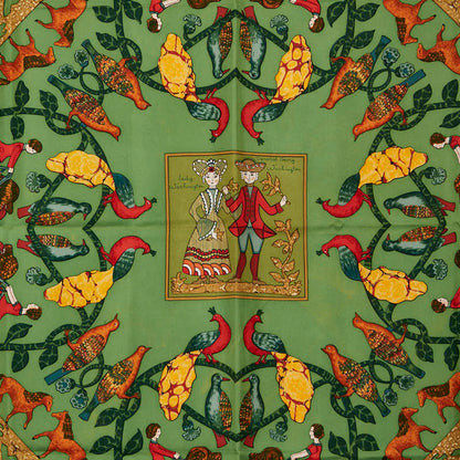 エルメス アーリーアメリカ シルクスカーフ