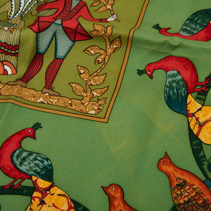 エルメス アーリーアメリカ シルクスカーフ