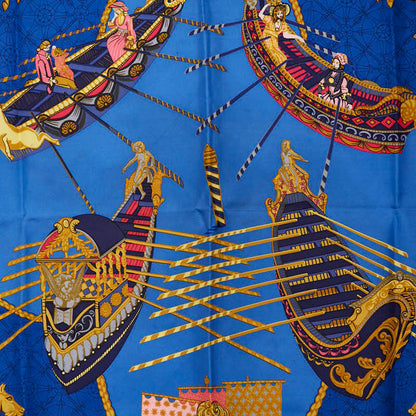 エルメス レ ビソン ドゥ ヴェニス シルク スカーフ