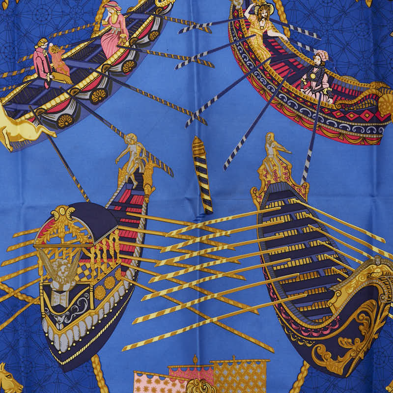 エルメス レ ビソン ドゥ ヴェニス シルク スカーフ