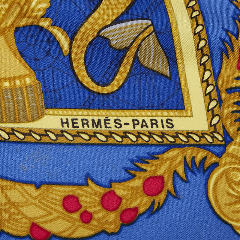 エルメス レ ビソン ドゥ ヴェニス シルク スカーフ