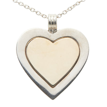 ティファニー ダブル ハート スターリング シルバー Au750 ネックレス