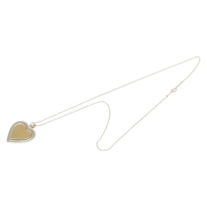 ティファニー ダブル ハート スターリング シルバー Au750 ネックレス