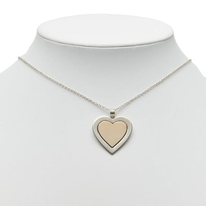 ティファニー ダブル ハート スターリング シルバー Au750 ネックレス