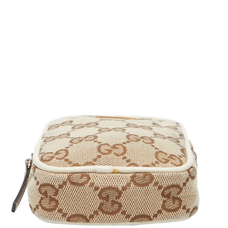 グッチ GG キャンバス レザー シガレット ケース