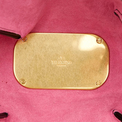 ヴァレンティノ スタッズ レザー ショルダーバッグ