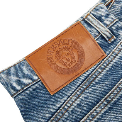 ヴェルサーチ コットン デニム パンツ