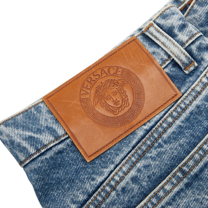 ヴェルサーチ コットン デニム パンツ