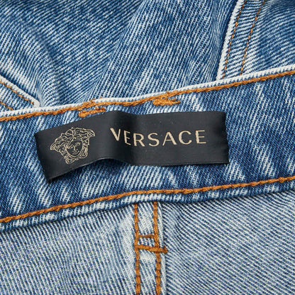 ヴェルサーチ コットン デニム パンツ