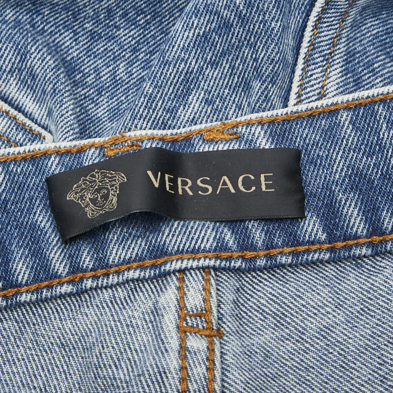 ヴェルサーチ コットン デニム パンツ