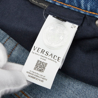 ヴェルサーチ コットン デニム パンツ