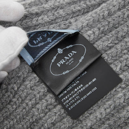 プラダ ロゴ カシミア バージン ウール スカーフ