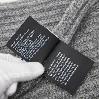 プラダ ロゴ カシミア バージン ウール スカーフ