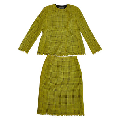 ヴェルサーチ ウール アンゴラ スカート スーツ