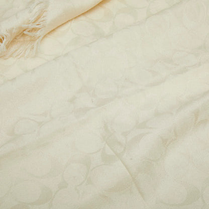 コーチ シグネチャー ウール シルク スカーフ