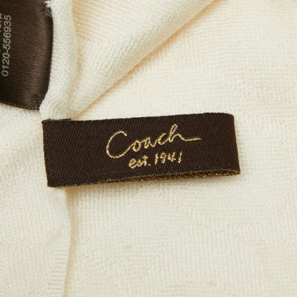 コーチ シグネチャー ウール シルク スカーフ