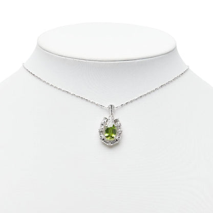 Pt900 Pt850 プラチナ スフェーン2.57ct ダイヤ0.56ct ペンダントネックレス