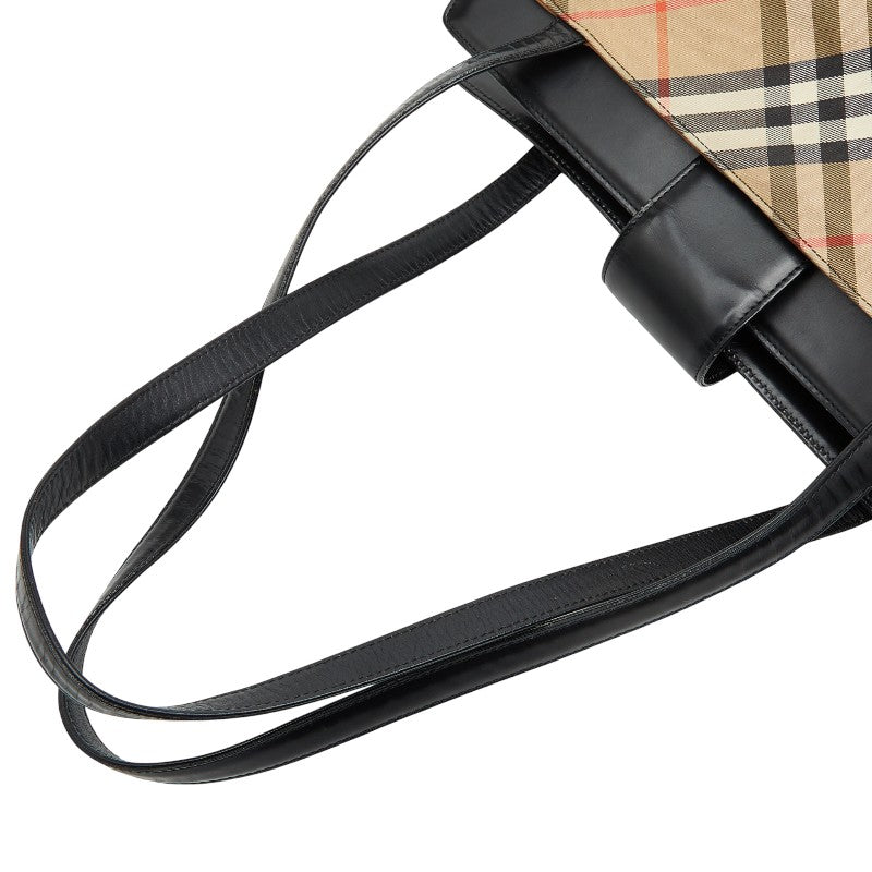 バーバリー ノバチェック シャドーホース キャンバス レザー2wayバッグ