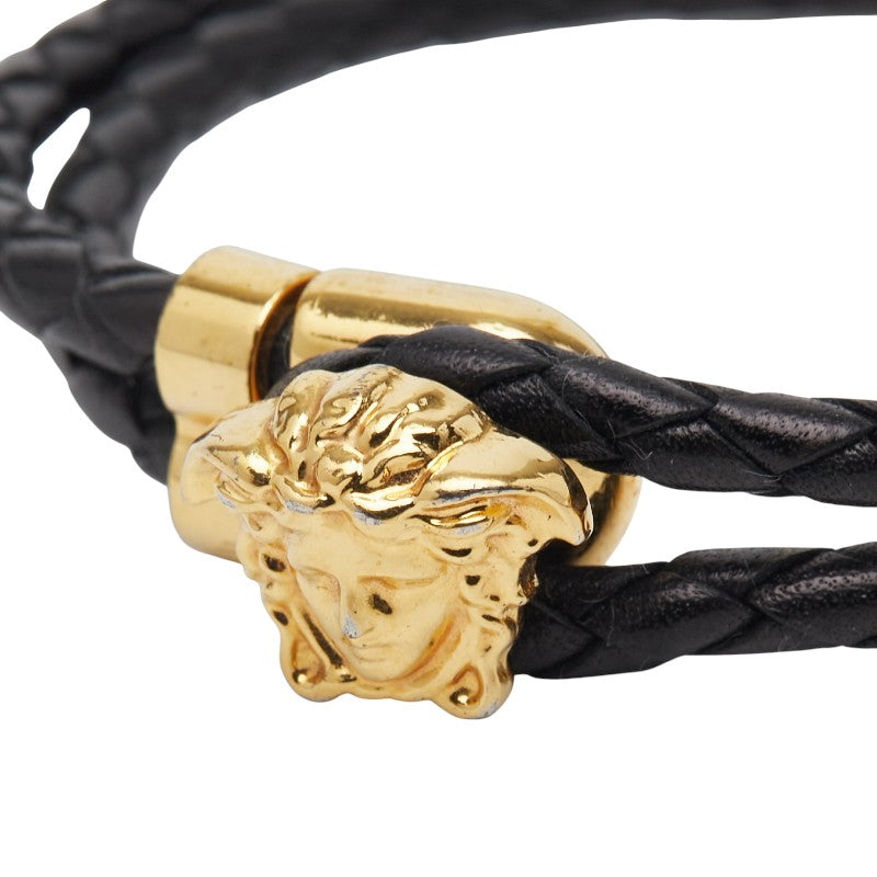ヴェルサーチェ メデューサ レザー ブレスレット