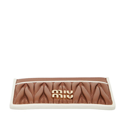 ミュウミュウ マテラッセ レザー カードケース