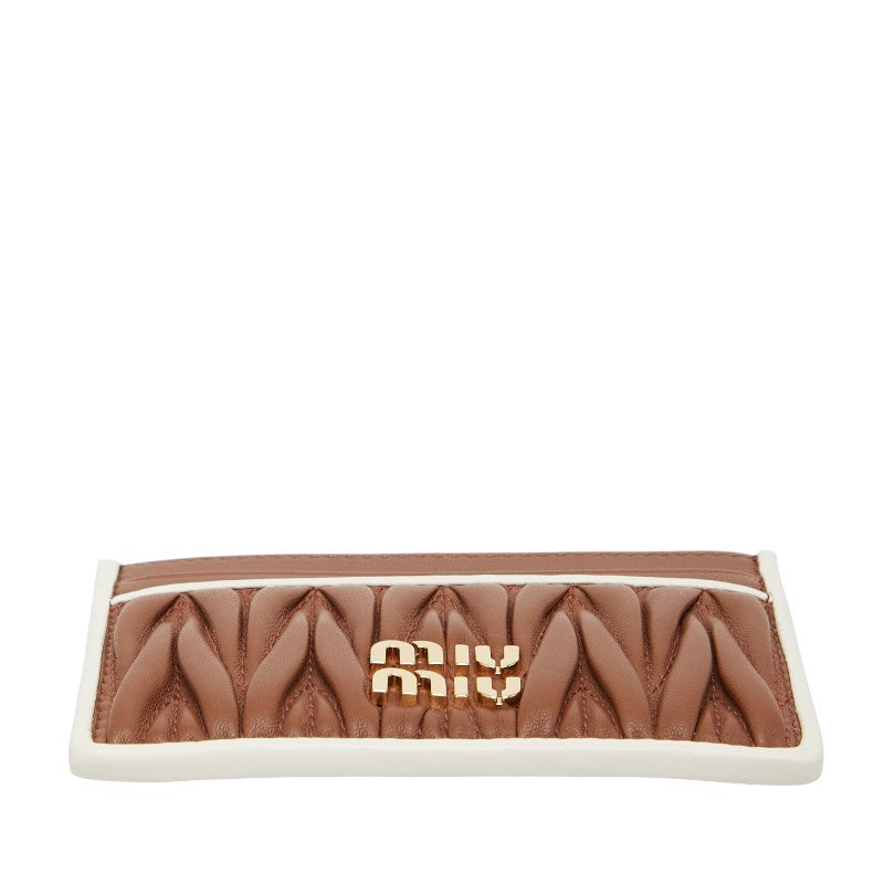 ミュウミュウ マテラッセ レザー カードケース