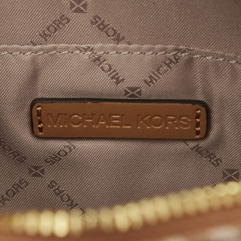 マイケルコース JET SET ITEM キャンバス レザー ショルダーバッグ