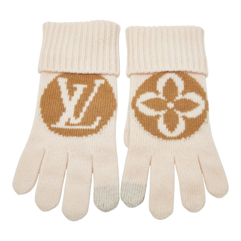 ルイヴィトン グローブ マイユ LV メダリオン ウール レザー 手袋